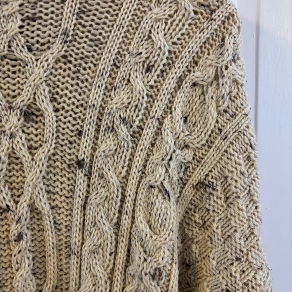 Vintage Fisherman’s Sweater 100% wool cable knit,made in Ireland oversized m - Picture 9 of 10